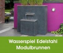 Edelstahl Wasserspiele Wasserspiele Oase Wassergarten De