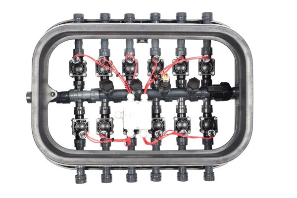 Wacredo Bewässerungsverteiler mit Ventilbox für 12 Stationen inkl. Kugelhahn