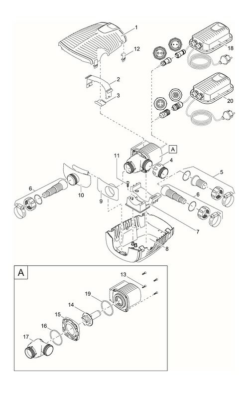 Ersatzteilzeichnung für  Aquamax Eco Premium 6000 / 12V