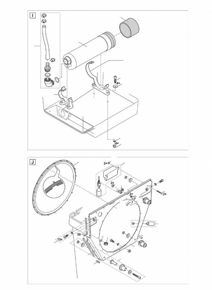 Ersatzteilzeichnung für Biotec Premium 80000 - Spülpumpe...