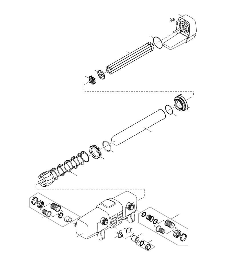 Ersatzteilzeichnung für Bitron Eco 120