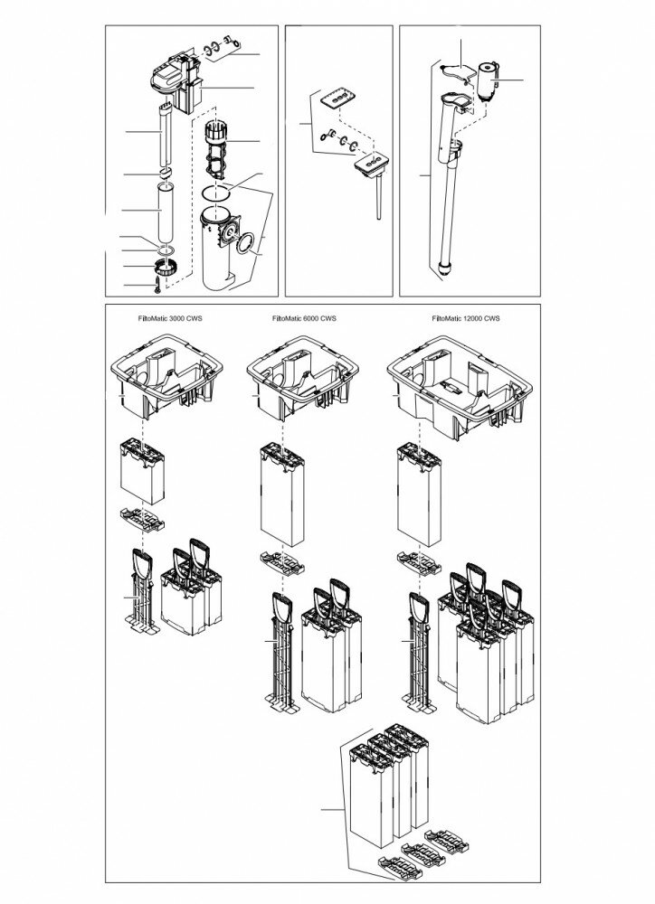 Ersatzteile Filtomatic 12000 - Schwämme & Zubehör,...
