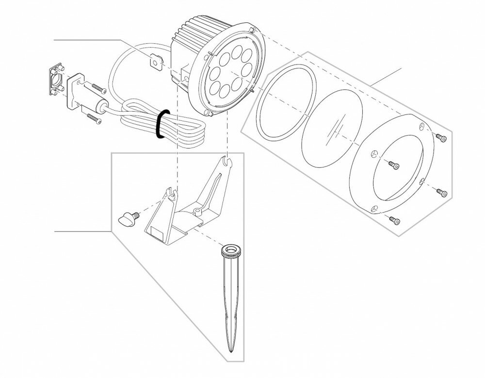 Ersatzteilzeichnung für LunAqua Power LED XL