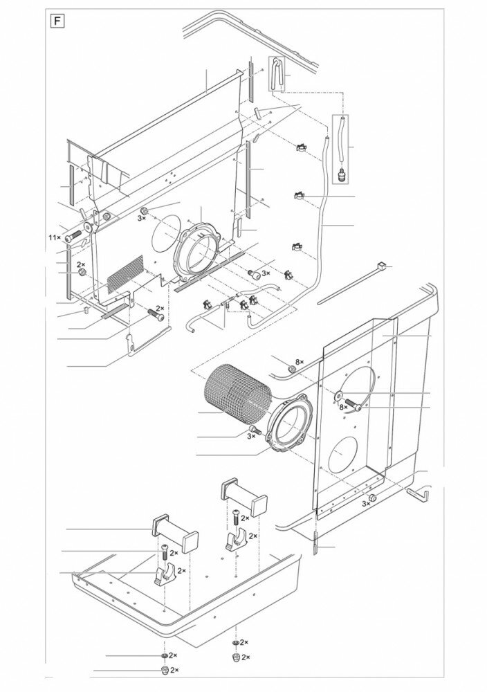 Ersatzteilzeichnung für Proficlear Compact-M gepumpt -...