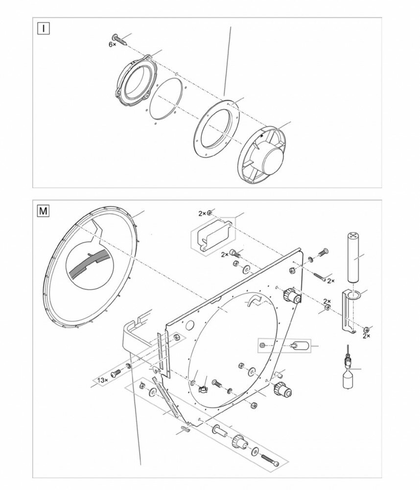 Ersatzteilzeichnung für Proficlear Compact-M Gravitation...