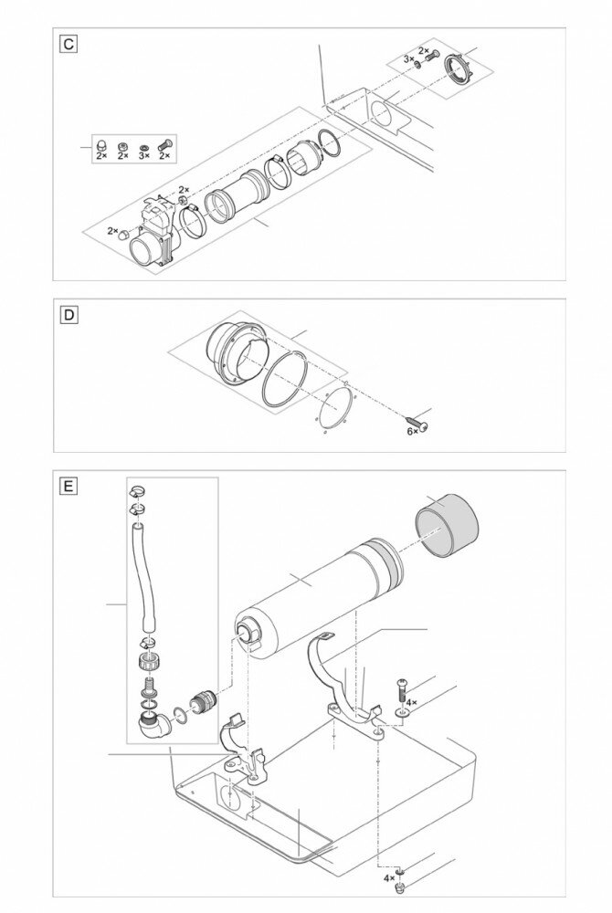 Ersatzteilzeichnung für Proficlear Compact-M Gravitation...