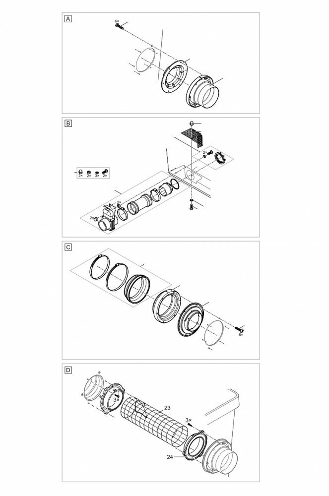 Ersatzteilzeichnung für Proficlear Premium Moving Bed...