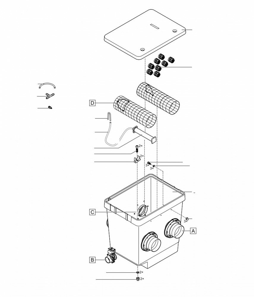 Ersatzteilzeichnung für Proficlear Premium Moving Bed...