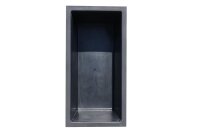 GFK Rechteckbecken (Schwarz) 140 x 70 x 60cm -...