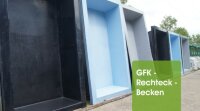 GFK Rechteckbecken (Schwarz) 200 x 100 x 35cm - Selbstabholung in 46284 Dorsten