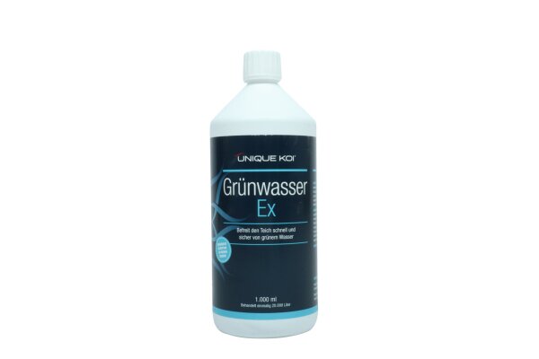 Unique Koi Grünwasser Ex 1000ml - für 20.000 Liter Teichwasser