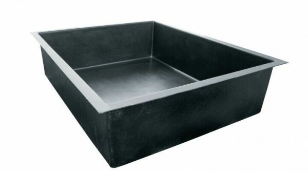 GFK Rechteckbecken (Schwarz) 300 x 240 x 60cm
 3600 Liter