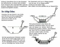 GFK Rechteckbecken (Schwarz) 300 x 240 x 60cm
 3600 Liter