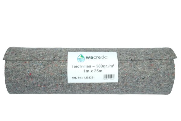 Wacredo Teichvlies 500 g/m² 25 x 1m Rolle