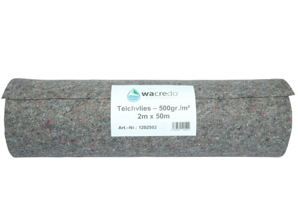 Wacredo Teichvlies 500 g/m² 50 x 2m Rolle