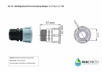 Magnetventil-Verschraubung Adapter 1 x 1" IG, 1 x 1" AG