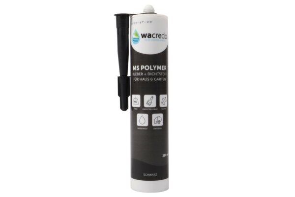 Wacredo MS Polymer Kleb- und Dichtstoff schwarz