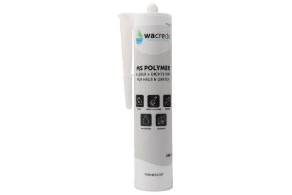 Wacredo MS Polymer Kleb- und Dichtstoff transparent